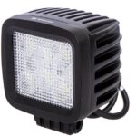 Farol de trabalho LED, 42W, 3780lm, quadrado, 10/30V, 100x82x100mm, feixe largo, 6 LEDs