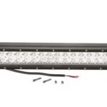 Barra luzes de trabalho LED, 180W, 15300lm, retangular, 12/24V, branco, 810,6x79,5mm, cabo, combo, 60 LEDs