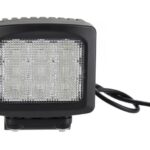 Luz de trabalho LED, 90W, 8100lm, quadrado, 10/30V, 135x124mm, feixe largo, 9 LEDs